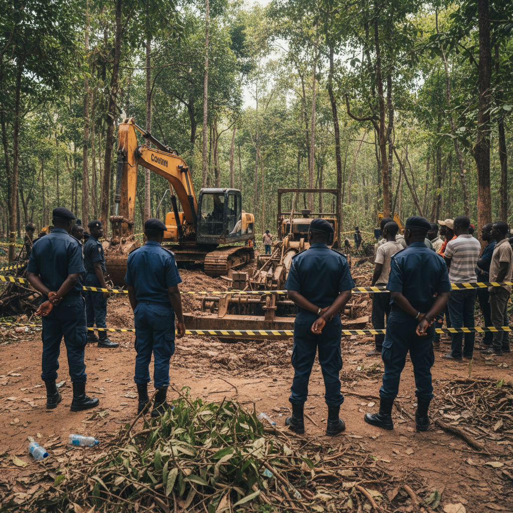Six arrested for illegal mining in Tarkwa forest reserve