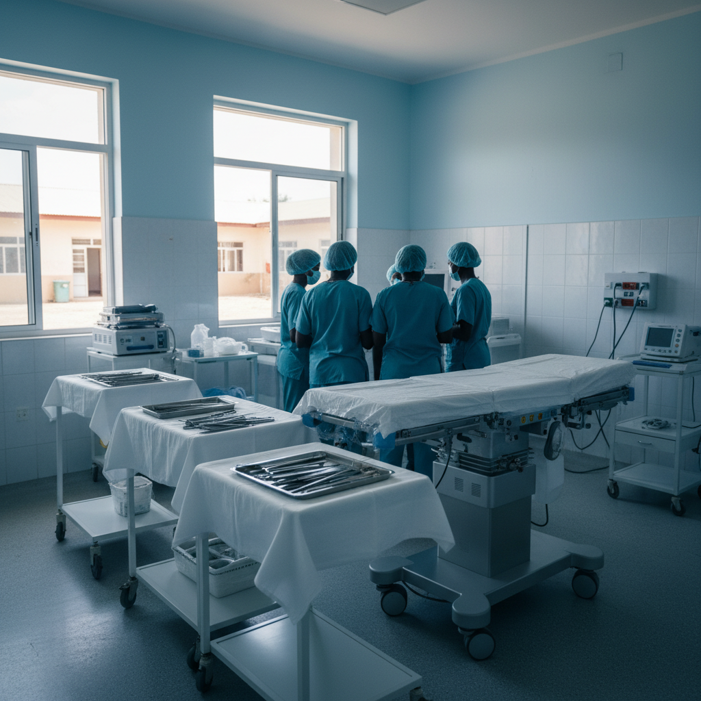 South Tongu MP inspects surgical equipment for hospital