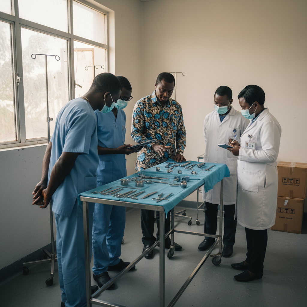MP inspects surgical equipment and supports District Court