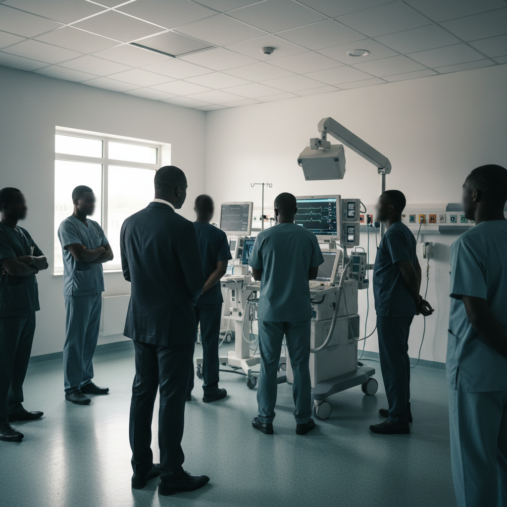 MP inspects surgical equipment and supports District Court