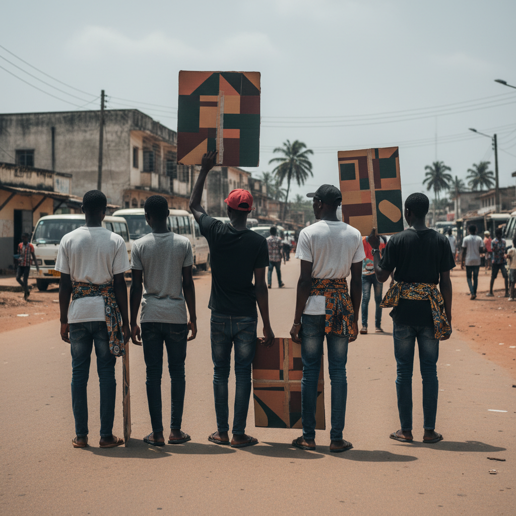 Tamale youth protest police team recall
