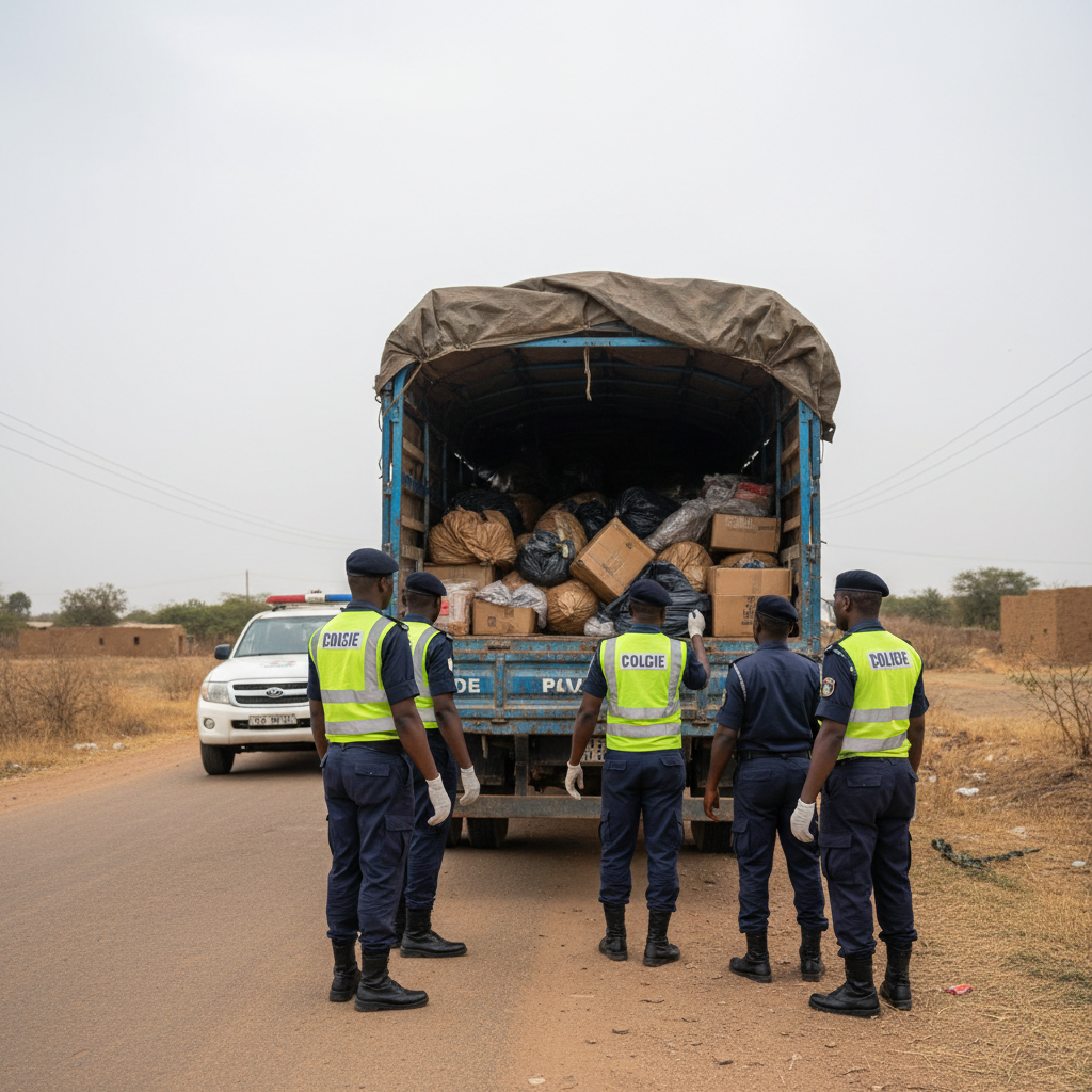 Tema Police Impound Drug Truck, Arrest Two for Bribery