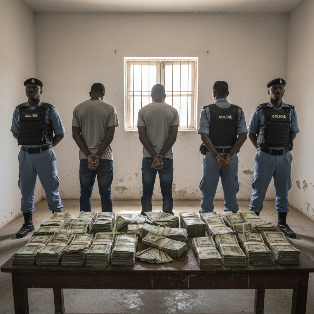 Three Arrested Over Fake Dollar Ring in Odumase Krobo