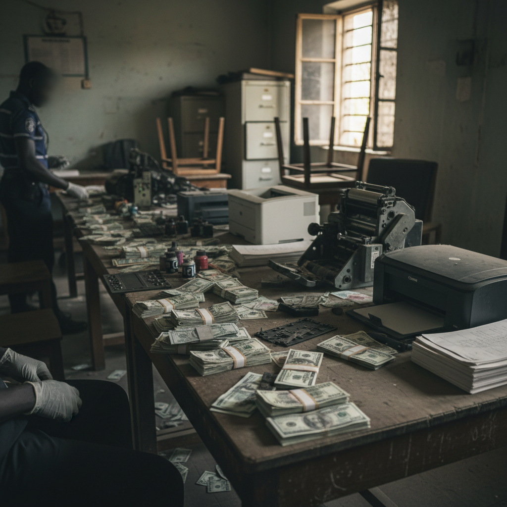 Three arrested for printing fake US dollars
