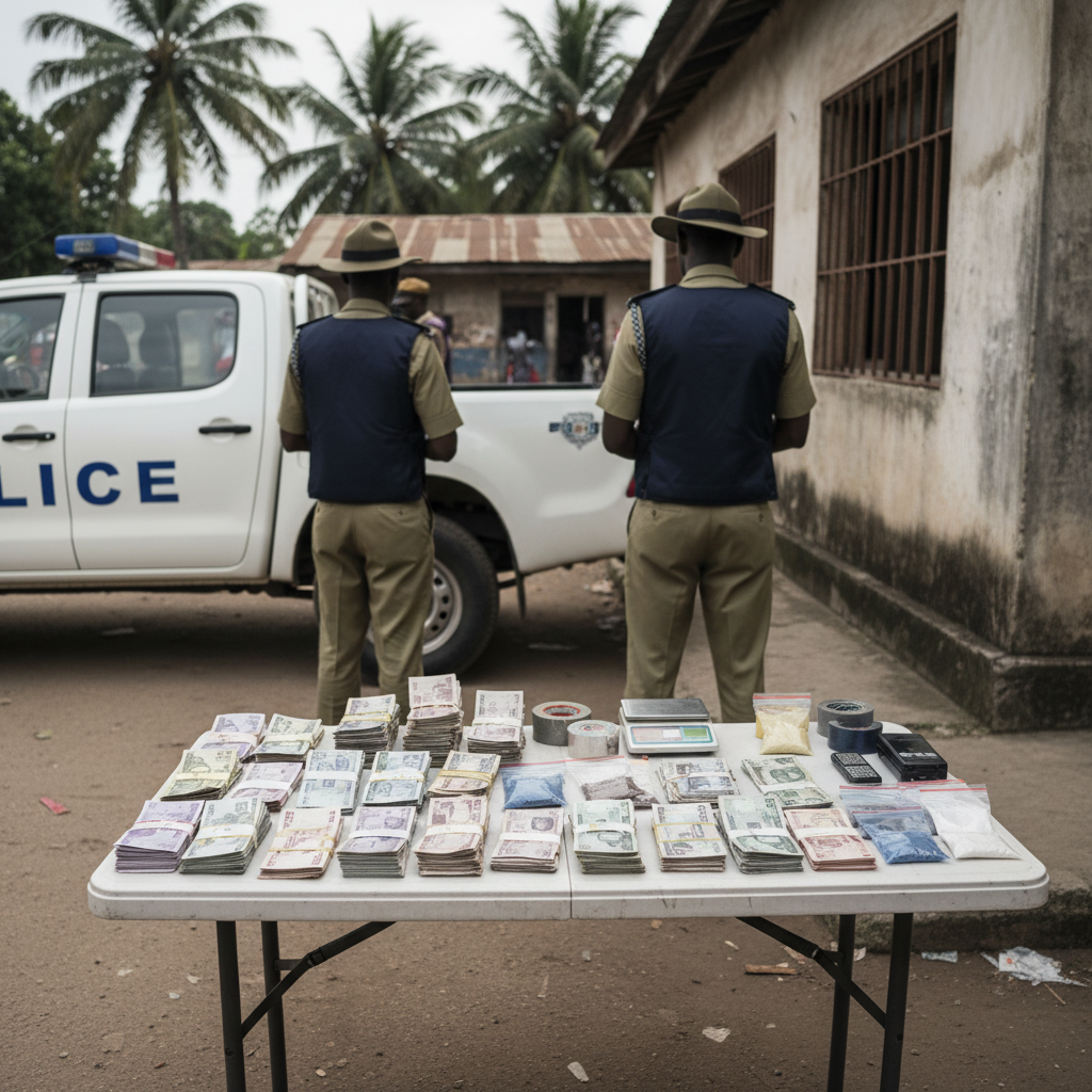 Three held for fake US dollars