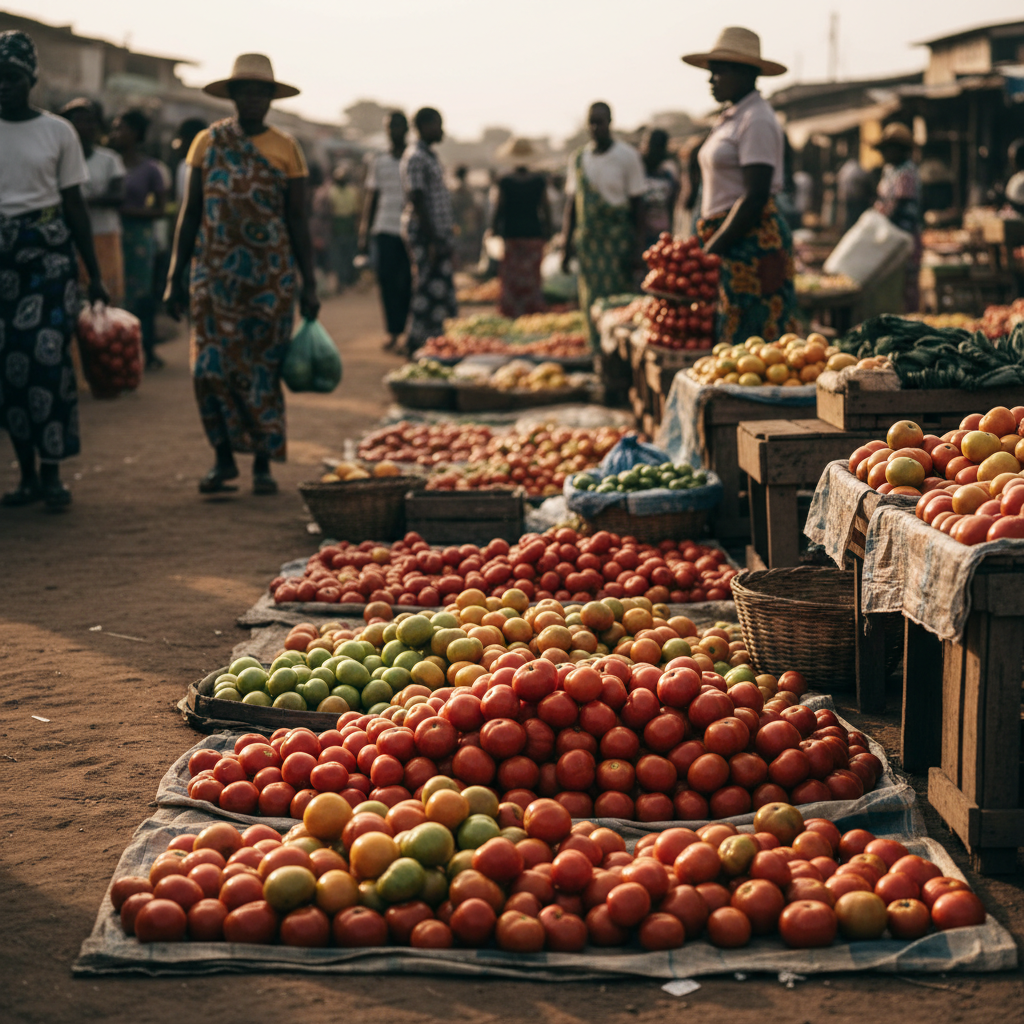 Tomato traders warn drivers about red zones in Burkina Faso