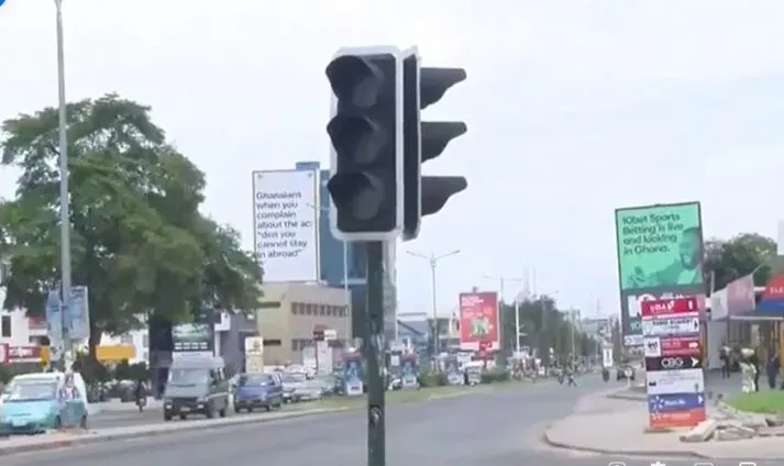 Only 63% of Ghana's traffic lights working