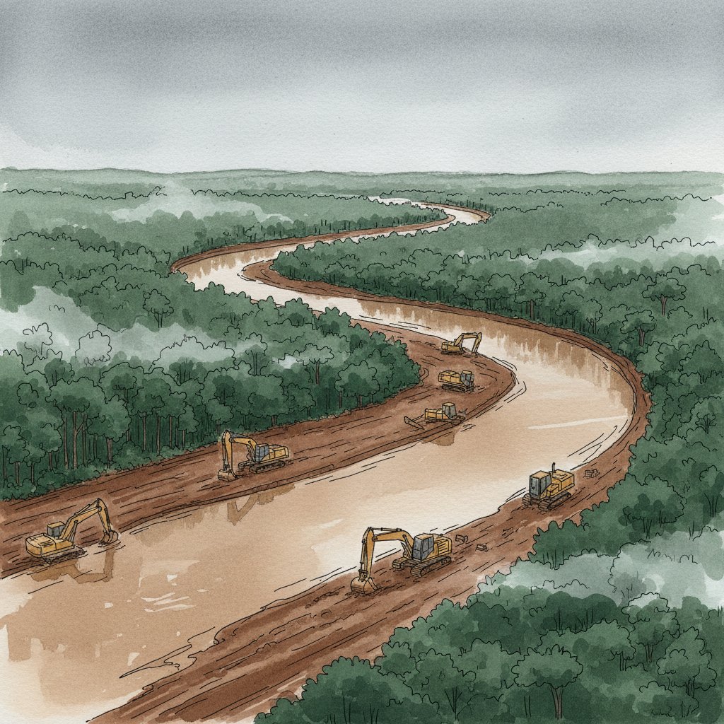 Twelve suspects apprehended in Pra River galamsey operation