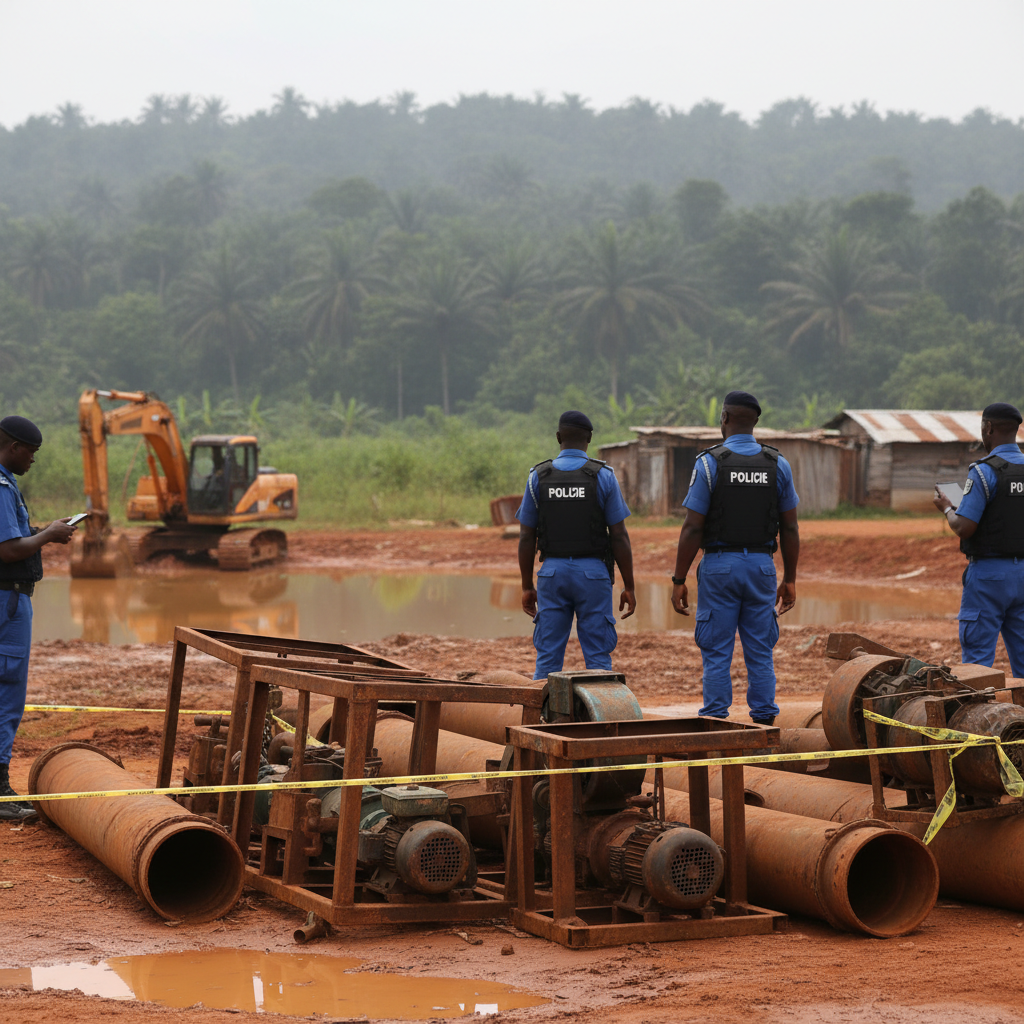 Two arrested for illegal gold mining