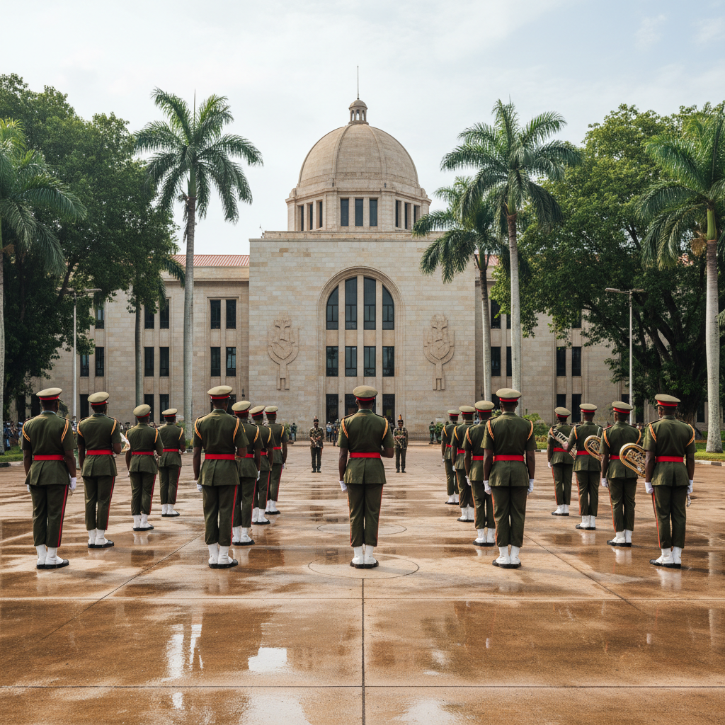 Vice President Attends Change of Guard Ceremony