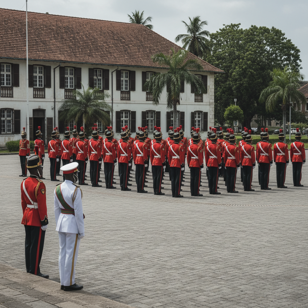 Vice President attends presidential guard ceremony