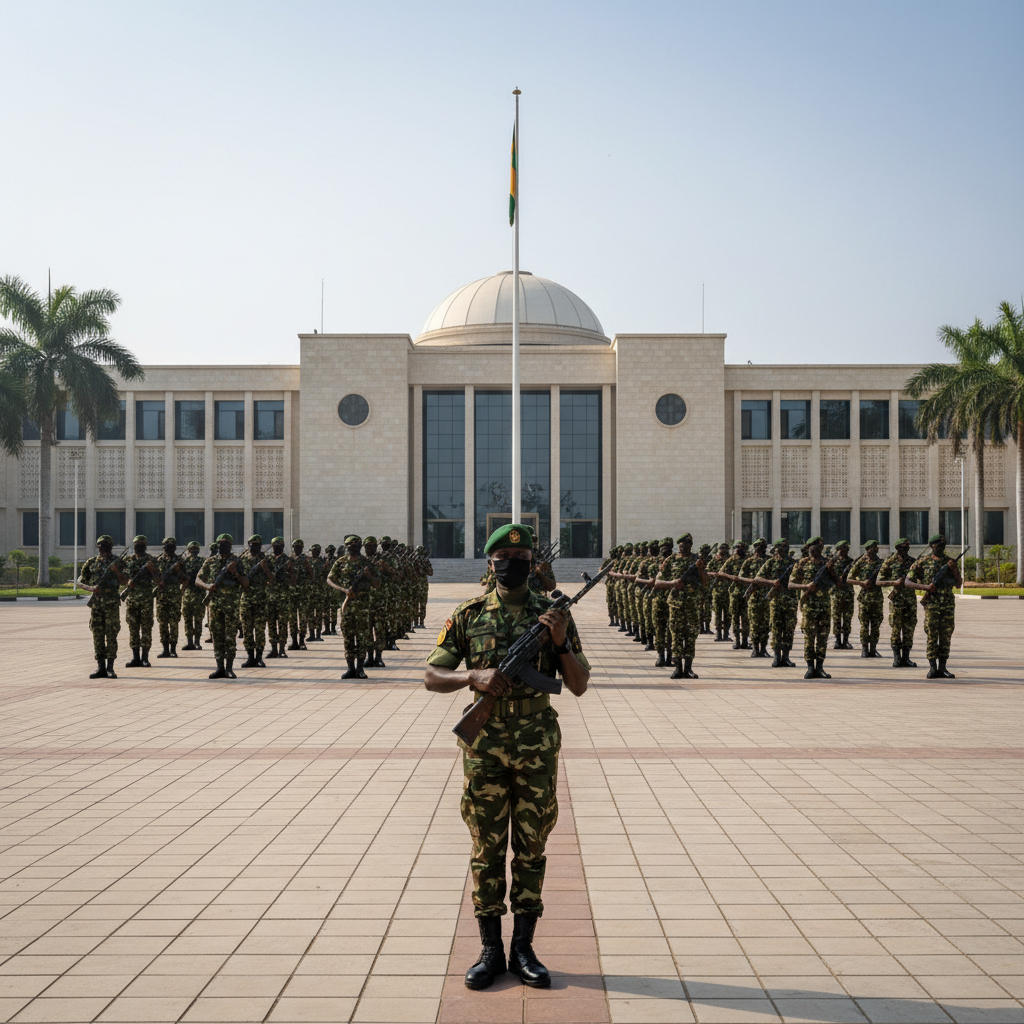 Vice President attends presidential guard ceremony