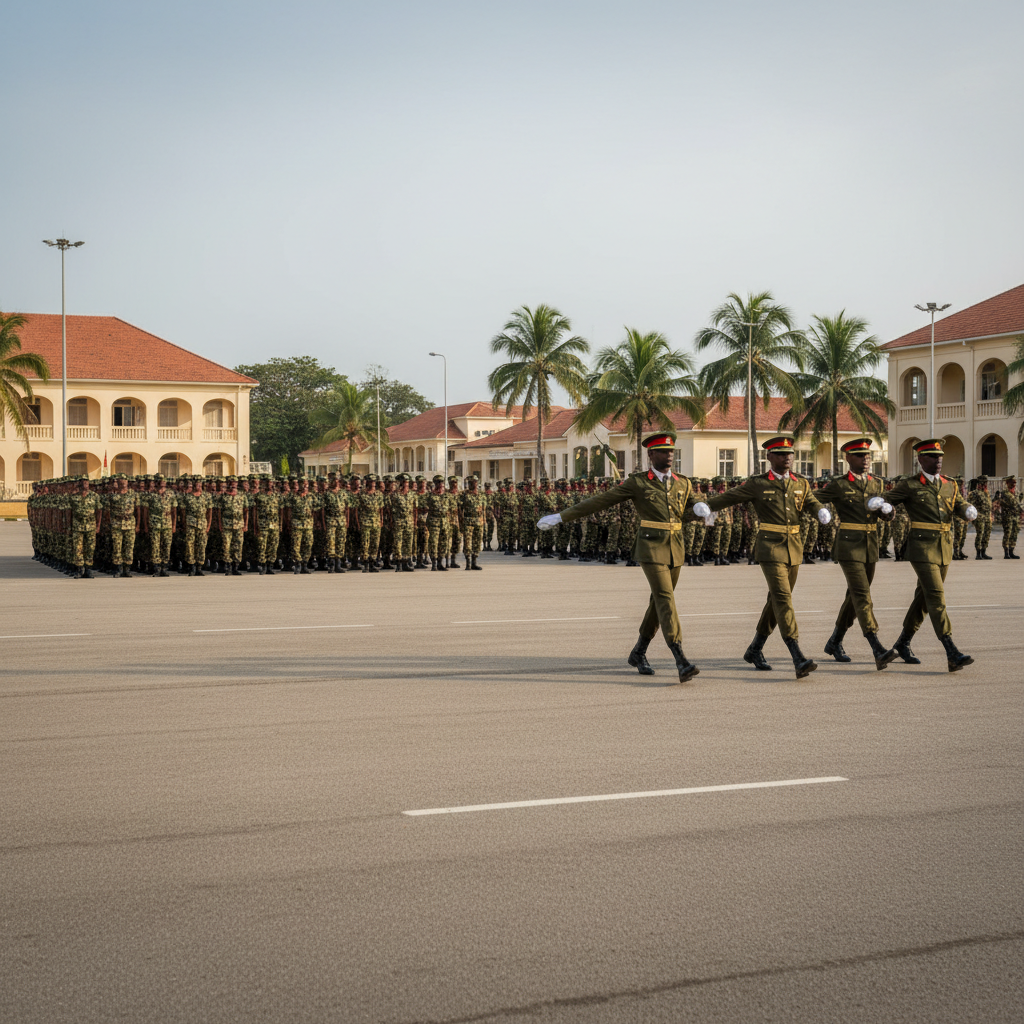 Vice President Naana Jane attends Change of Guard ceremony