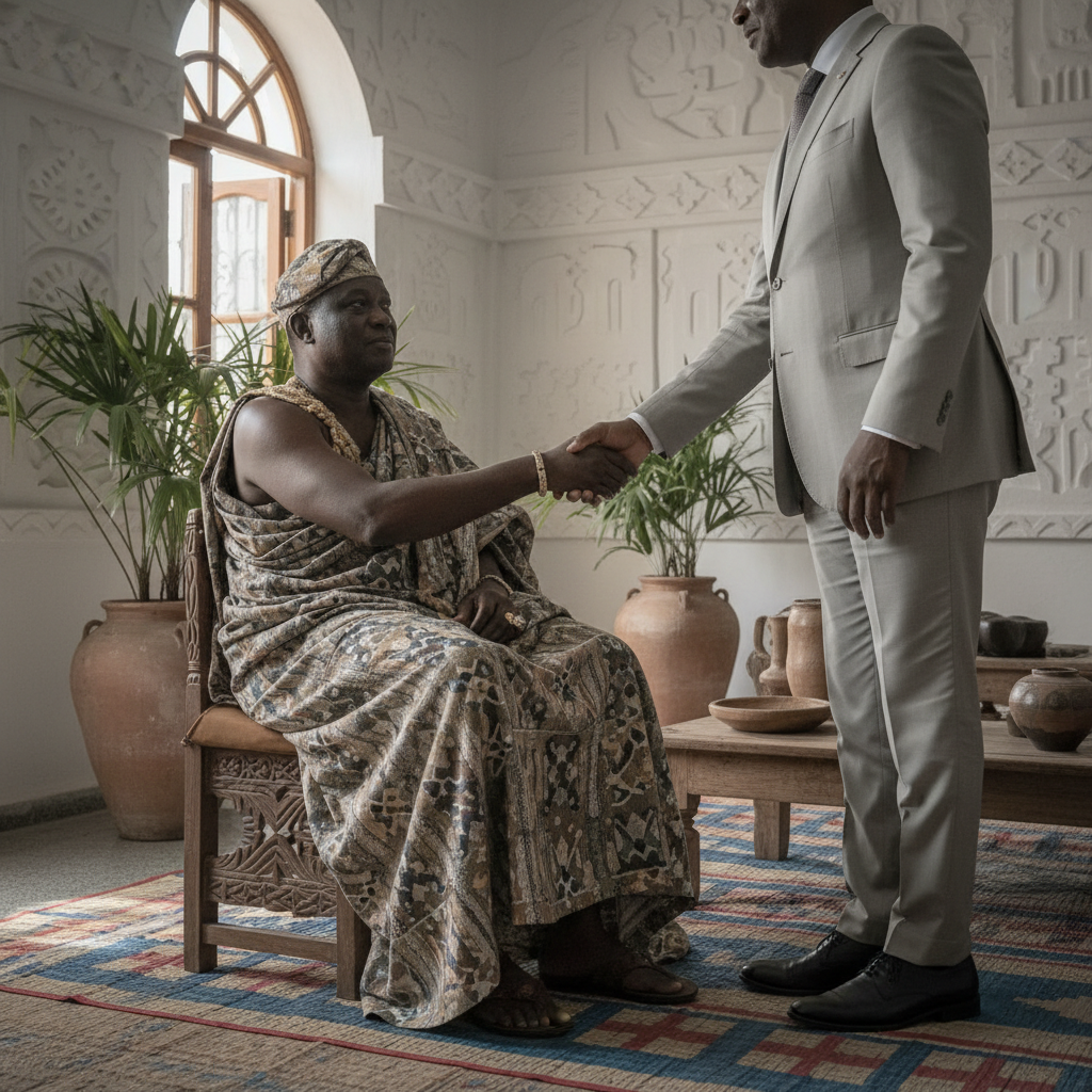 Wontumi visits Nayiri for party blessings