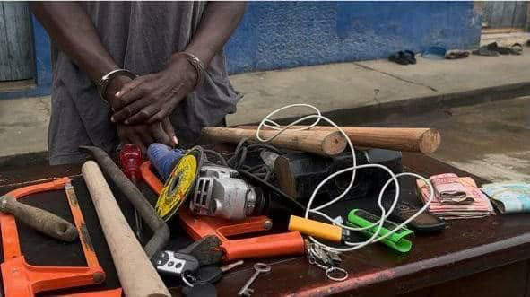 Police Arrest Alleged Burglar Trapped in Bank Ceiling in Koforidua