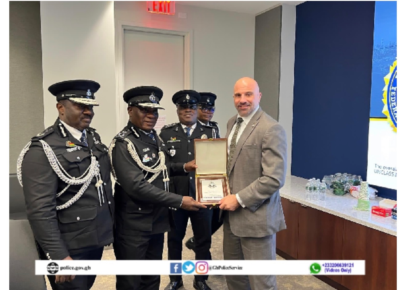 Why the IGP wore an FBI Badge during an event in Accra