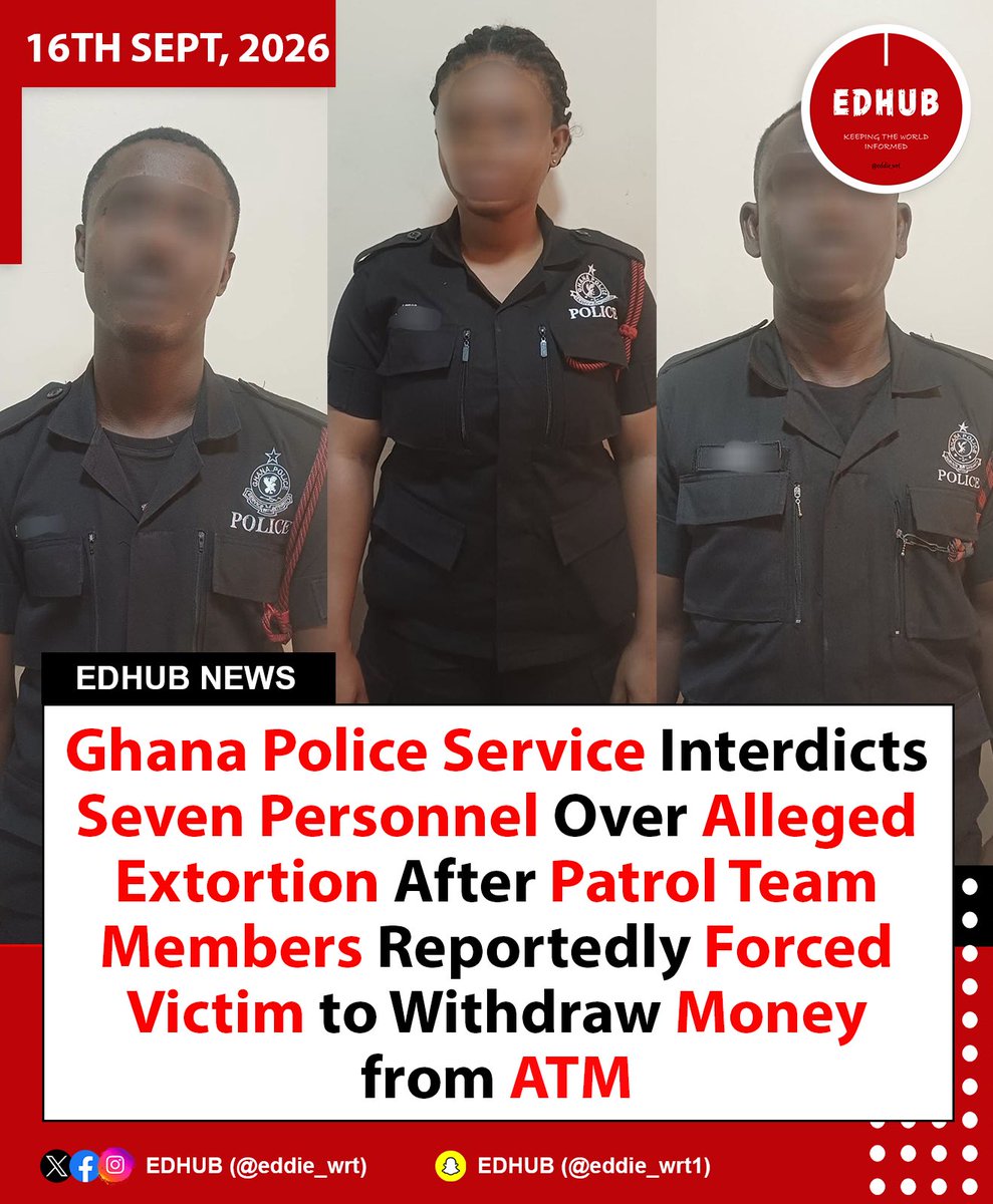 7 Police Officers Interdicted for Extortion in Accra