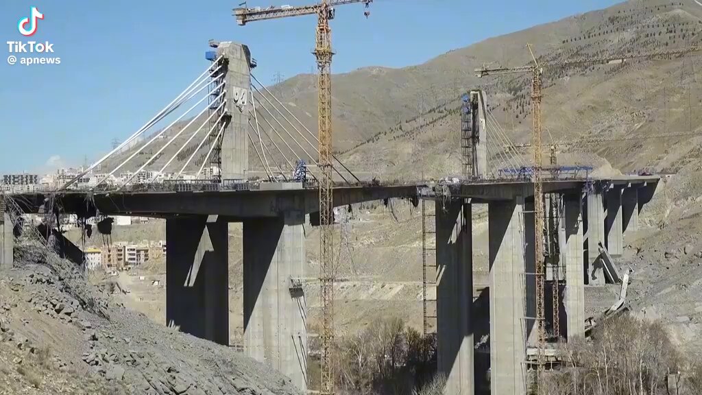 Bridge Attack in Iran Claims 8 Lives, Officials Deny Military Use