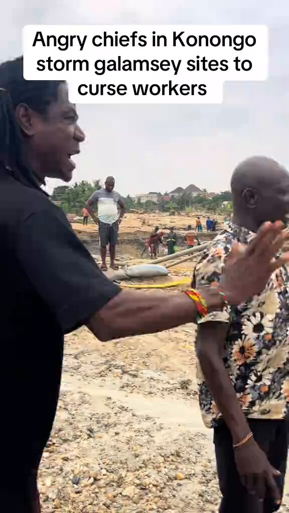 Chiefs Curse Galamseyers at Konongo Illegal Mining Site