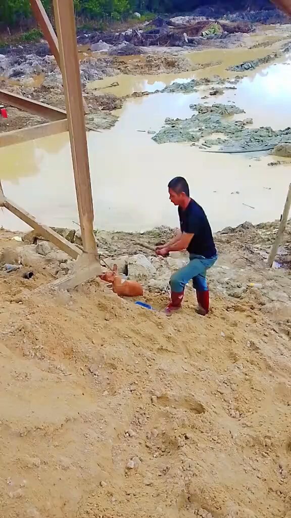 Chinese Nationals Perform Rituals Before Illegal Mining Operations