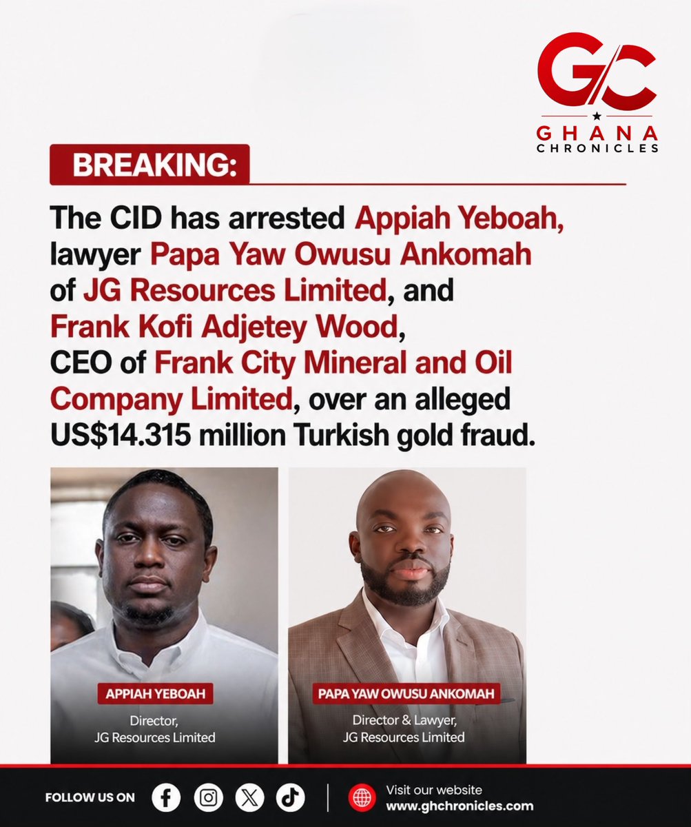 CID Arrests Three Over $14.3M Turkish Gold Fraud Allegations