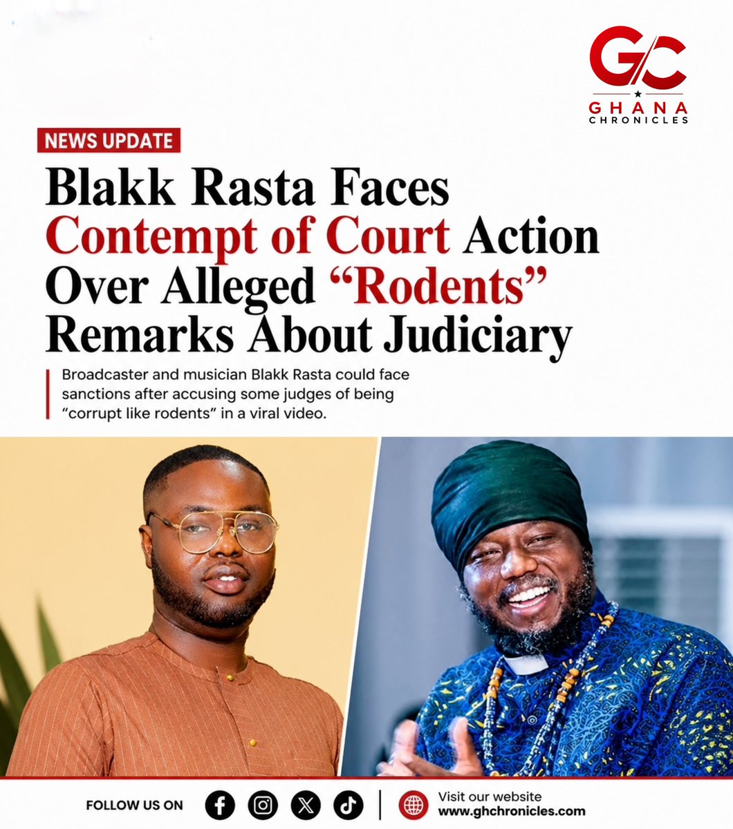 Contempt Action Looms: Blakk Rasta Faces Court Over Judiciary Remarks