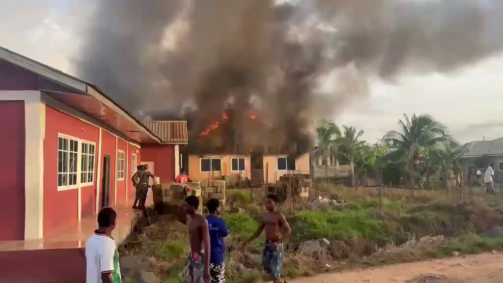 Fire Destroys Assemblies of God Mission House in Tarkwa Samahu