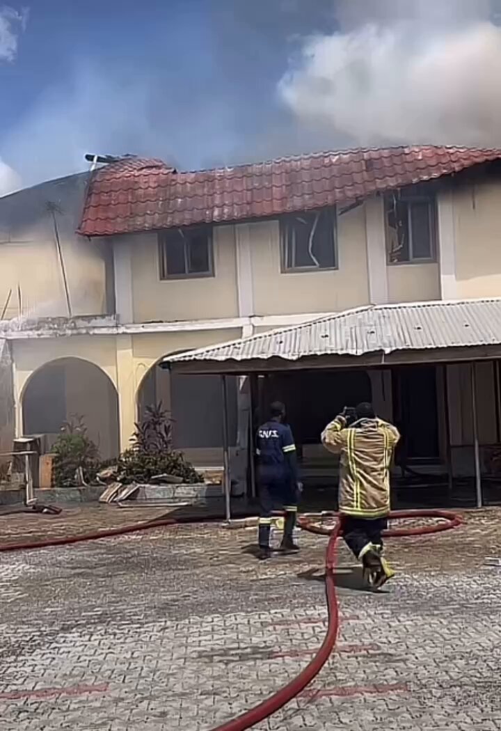 Fire Guts Suhum Residential Building Amidst Power Outage Suspicions