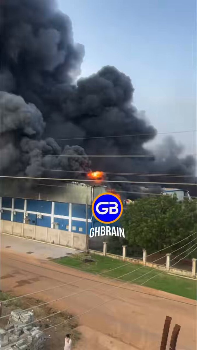 Fire Guts Tema Warehouse, Destroying Alcohol Stores