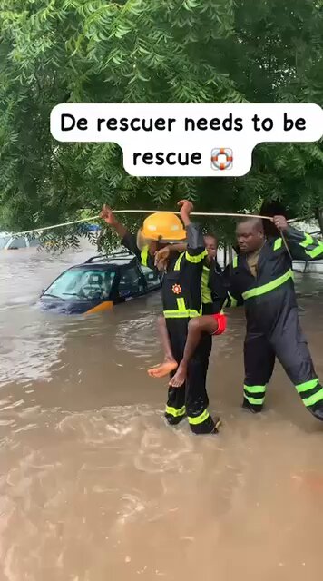 Fire Officer Battling Floodwaters in Dramatic Dabala Junction Rescue