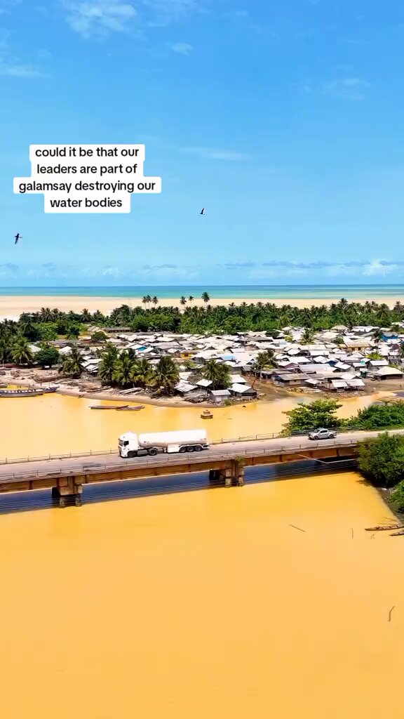Galamsey Devastates Ankobra River: Aerial Views Reveal Severe Pollution