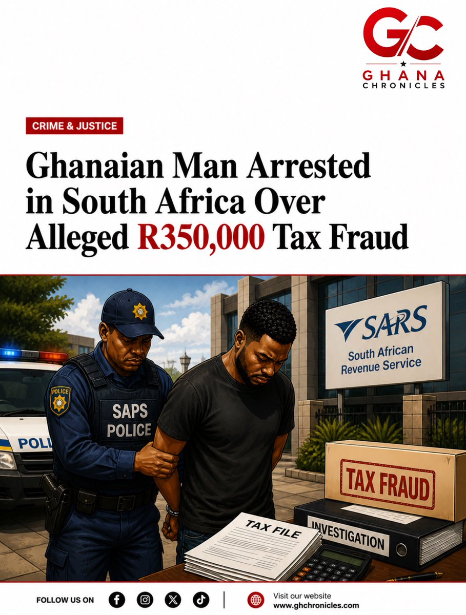 Ghanaian Held in SA for R350k Tax Fraud