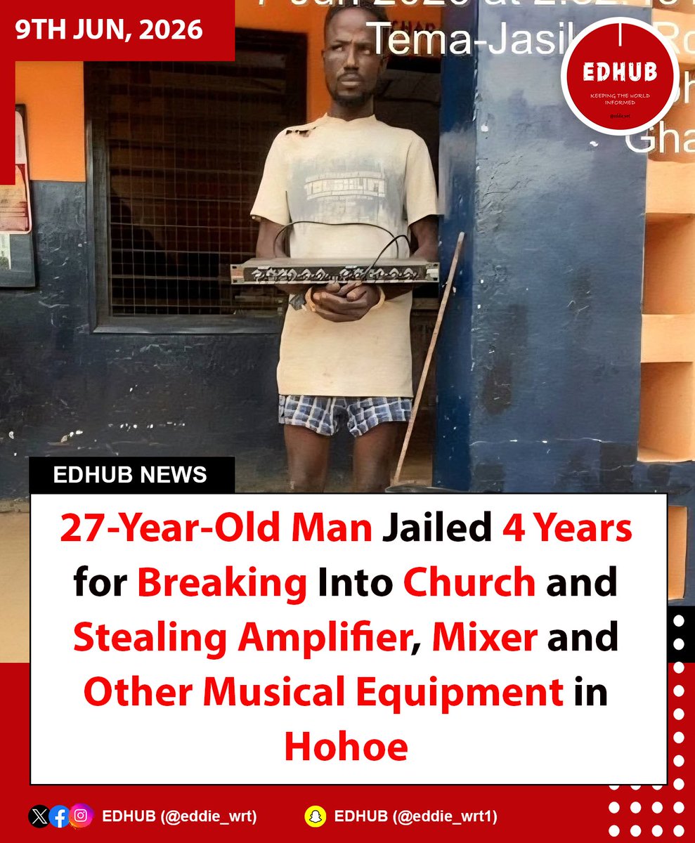 Hohoe Court Jails Man 4 Years for Church Instrument Theft