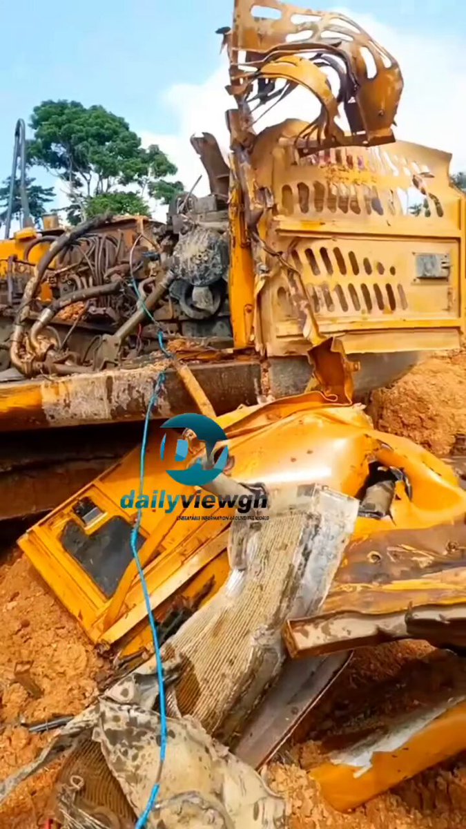 NAIMOS Destroys 24 Excavators in Galamsey Crackdown at Wassa Amenfi East