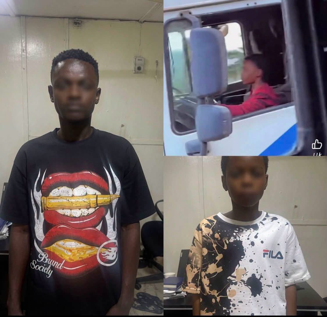 Police Arrest 12-Year-Old and Man Over Truck Driving Video