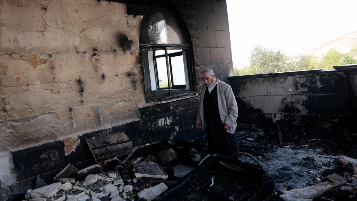 Settlers Torch Mosques, Property in Occupied West Bank
