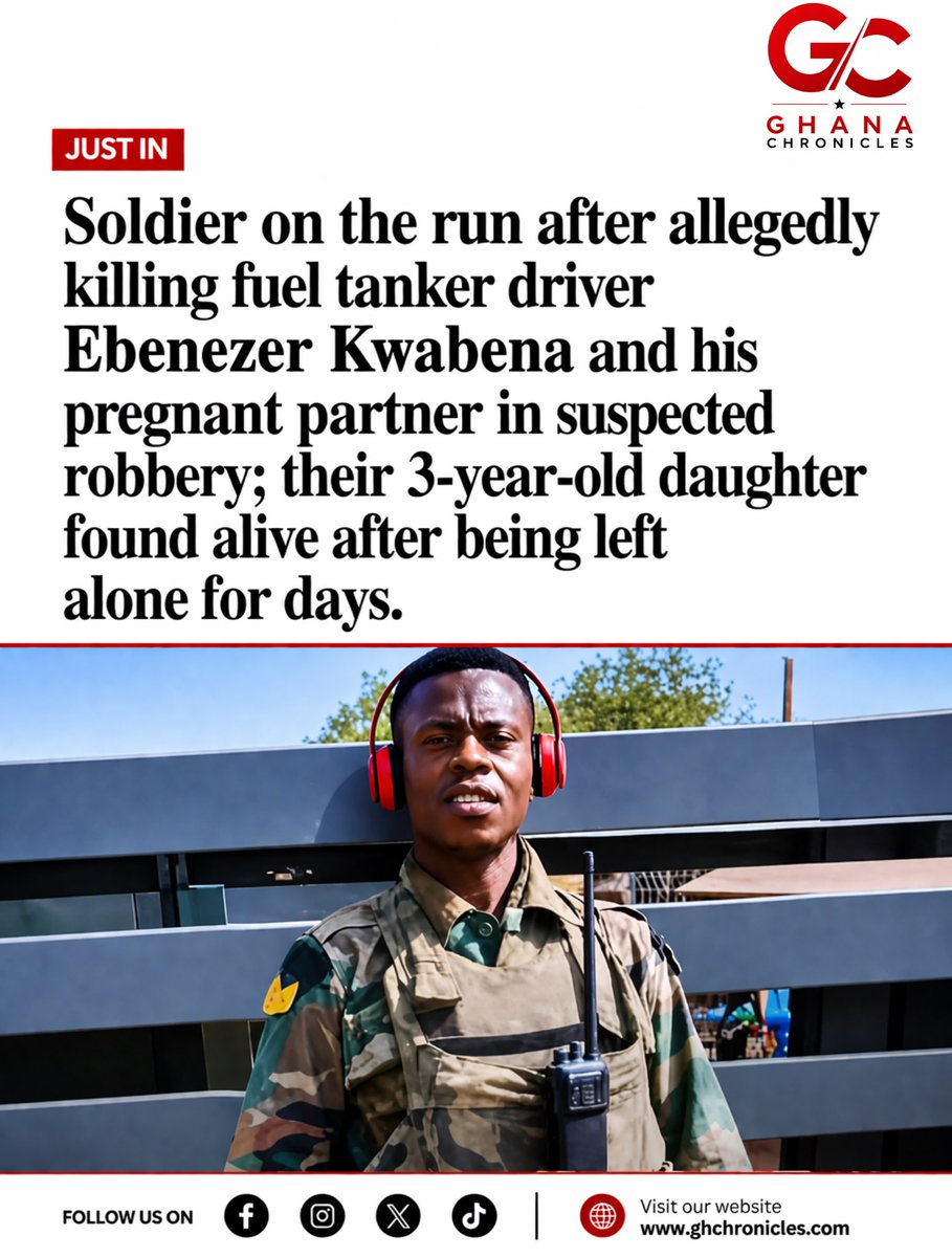 Soldier Wanted: Fuel Driver, Pregnant Partner Murdered in Suspected Robbery