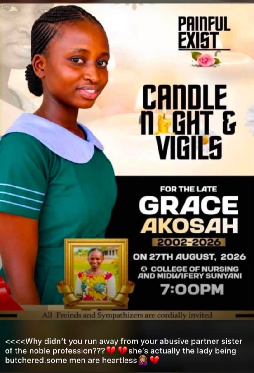 Student Nurse Murdered by Boyfriend Over Alleged Infidelity in Ghana