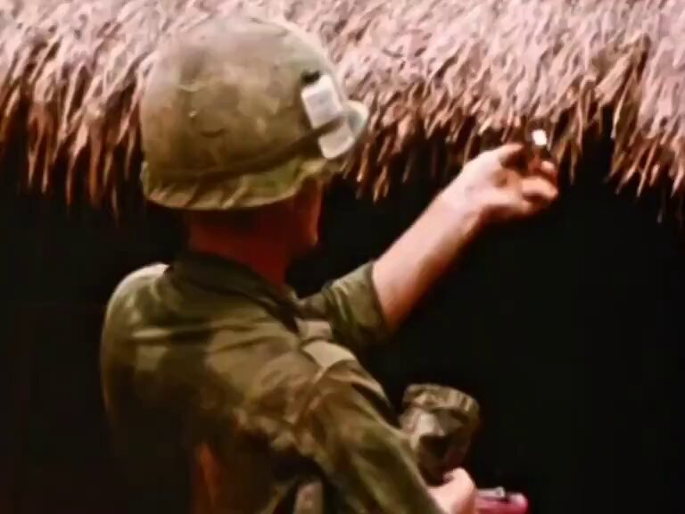 US Soldiers Burn Vietnamese Home, Family Watches Helplessly